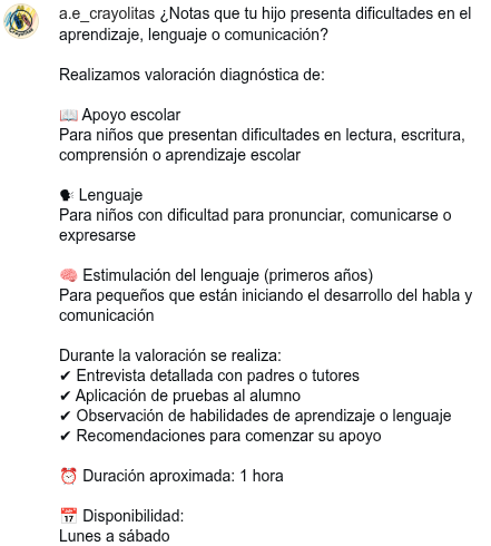 Actividades educativas